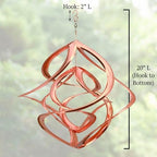 Red Carpet Studios The Original Cosmix Deluxe Helix Wind Spinner, Large 20-Inch, Double Copper - Image 5