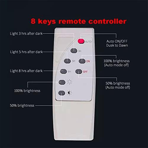 UT Solar Outdoor Security Light - 87 LEDs, Equiv. 40W LED Flood Light, IP66 Waterproof with Remote Control, Auto Dusk to Dawn Sensor for Yard Porch Balcony - Image 7