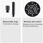 BNEI Outdoor fire Pit, Garden Multifunctional Heating Stove, Beautiful Texture Pattern, Metal, Multiple Sizes and Specifications, Suitable for a Variety of Fuels (30CM) - Image 6