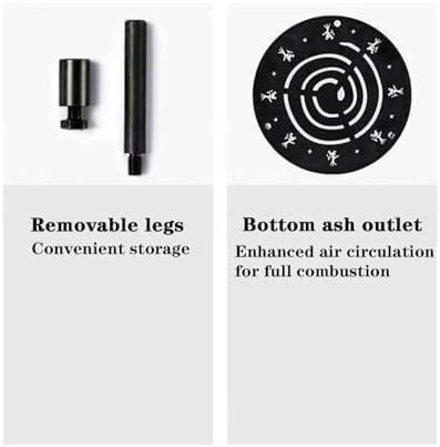 BNEI Outdoor fire Pit, Garden Multifunctional Heating Stove, Beautiful Texture Pattern, Metal, Multiple Sizes and Specifications, Suitable for a Variety of Fuels (30CM) - Image 6