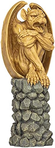 Design Toscano NG33967 Trystan, Gargoyle Sentry of the Night Sculpture,two tone stone - Image 2