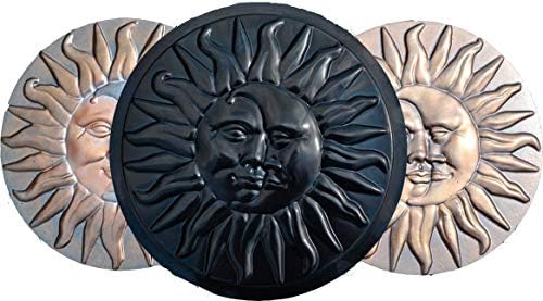 Concrete Mold Sun and Moon Plaster Concrete Stepping Stone Garden Path Decor (S11) by SvitMolds