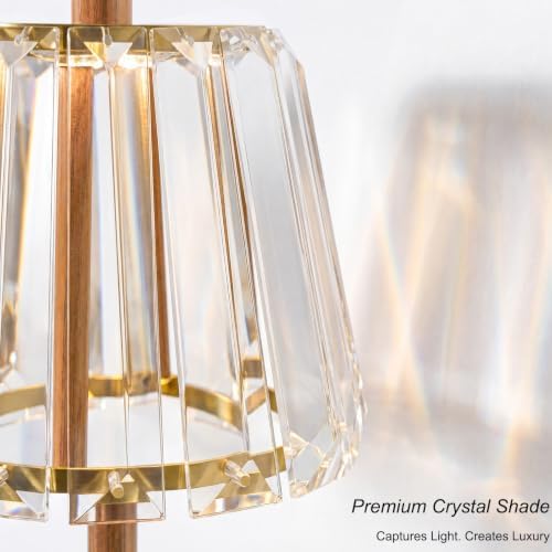 Oneach 13" Small Crystal Cordless Table Lamp, Touch Rechargeable Desk Lamps - Image 6