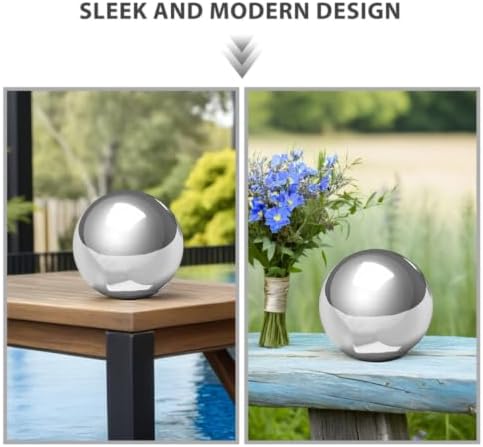 Gazing Ball Reflective Sphere Mirror Polished 20cm Stainless Steel - Image 7