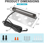 7 Inch Retaining Wall Lights,5W LED Hardscape Lighting,200LM RGB Color Changing Outdoor Step Lights,IP65 Waterproof 12V-24V Low Voltage Landscape Lights For Patio Walls Stairs,90CRI Connectors - Image 6