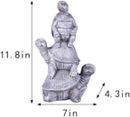 Outdoor Turtle Statues, Resin Home Decor, Cute Decorations, The Perfect Garden Gift and Yard Decor for Three Turtles Large Size: 11.8 inches - Image 3