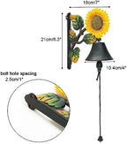 Sungmor Heavy Duty Cast Iron Sunflower Hand Bell - Image 5