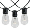 Novelty Lights 37.5 Feet, 25 in Line E26 Sockets, S14 Patio String Lights by NoveltyLights-LightExperts