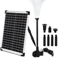 ECO-WORTHY Solar Water Fountain Pump Kit 449 GPH Flow 25W Adjustable Dry-Run Protection Solar Pond Pump Monocrystalline Solar Panel Powered Water Pump for Ponds, Garden, Waterfall, Pool, Birdbath by ECO-WORTHY