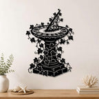 Vintage Sundial Garden Metal Wall Art Metal Signs Metal Outdoor Decor Wall Art Decor Rustic Middle Ages Wall Sculpture Elegant Home Decoration for Living Room Bedroom Office Apartment Decor (Black,16Inch) - Image 3