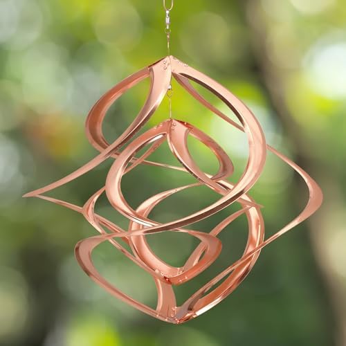 Red Carpet Studios The Original Cosmix Deluxe Helix Wind Spinner, Large 20-Inch, Double Copper - Image 4