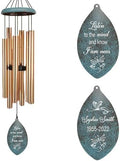 ASTARIN Personalized Name 35" Memorial Wind Chimes for Outside, Metal Sympathy Gifts for Loss of Mother Father Loved One, Bereavement Wind Chime in Memory Gift, Decor Garden Patio,Produced in Texas by Astarin