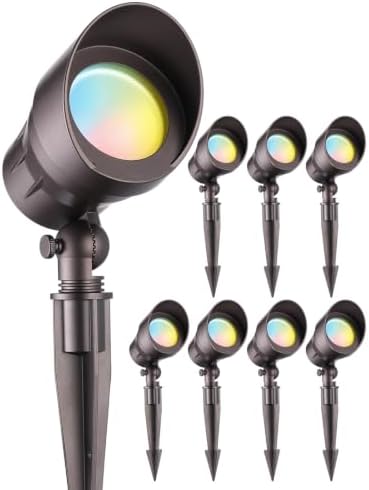 LEONLITE 8-Pack 5CCT 5W 12-24V Low Voltage LED Spotlight Oil Rubbed Bronze by LEONLITE