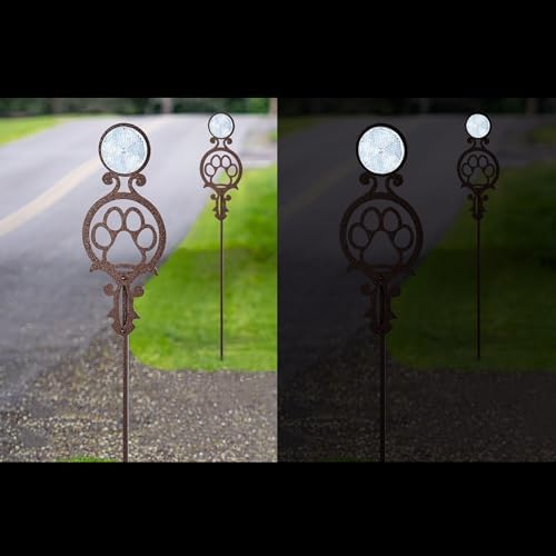 Touch of Class Pathways Driveway Marker Stake, Paw Print, Bronze, Set of 2 - Image 2