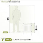 Zippity Roger Rabbit Garden Fence, White Vinyl DIY No Dig Kit - Image 6