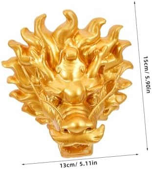 Dragon Head Fountain Wall Mounted Resin Decor for Garden Wall - Image 2