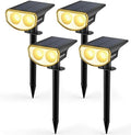 Kyosho Solar Outdoor Lights Waterproof IP67, 38 LEDs Solar Spot Lights Outdoor, 2-in-1 Landscape Spotlight with 3 Modes for Lawn, Pathway, Yard, Pool, 4 Pack by Kyosho