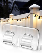 Hetyue Hooks for Outdoor String Lights Clips: 66Pcs Heavy Duty Light Hook with Waterproof Adhesive Strips - Outside Clear Cord Holders for Hanging Christmas Lighting - Outdoors Sticky Clip by Createproductswithheart