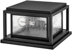 Hinkley Republic Small Pier Mount Lantern, Low Voltage Black - Image 5