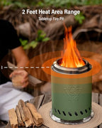 YEFU Tabletop Fire Pit, 7.1x9.7'' Smokeless Mini fire Pit, Quick Ignition - Image 4