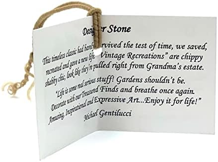 Garden Gnome with Mallet: Solid Durable Stone Statue with Vintage Texture. Sealed for Outdoors. Handcrafted USA. (Antique/Gray) - Image 7