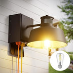 Ehaho Porch Lights with Outlet for Front Door, Motion Sensor, IP65 (1 PC) by Ehaho