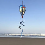 In The Breeze 0987 Coastal Lighthouse Hot Air Balloon-6 Panel Wind Decoration - Image 3