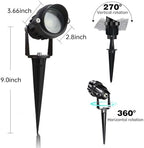 Low Voltage Landscape Lights Outdoor LED Landscape Lighting with Connectors 5W 500LM Focusing Lens Spotlights,24V AC/DC 3000K Warm White Waterproof IP65 Pathway Garden Yard Lights 6PACK - Image 5