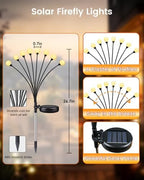 OZS 6 Pack 48 LED Solar Garden Lights, Solar Firefly Lights Outdoor - Image 5
