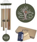 Personalized Outdoor Sympathy Wind Chimes, Mourning Wind Chimes by ExtrabilyOfficial