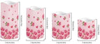 Rose Pattern Flameless Pillar Candles Set of 4 Battery Operated Candles Valentines Day Decorations Led Candles Tea Light Fake Candles Wedding Home House Decor - Image 2