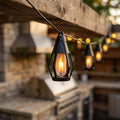 FoxFlame Solar String Lights Outdoor Waterproof, Patented Fire Effect 21 Ft by FoxFlame