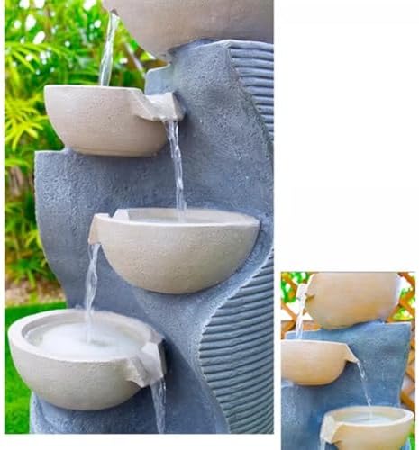 Cascading Rock Outdoor Water Fountain Water Decoration, Fountain Decoration, Balcony Garden Outdoor Garden Home Floor Circulating Water Landscape for a Calming in Outdoor(S) - Image 3