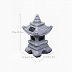 Garden Statues Outdoor, Solar Garden Statues, Solar Pagoda Garden Statue - Image 2