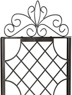 Evergreen Garden Classic Metal Plant Stand with Lattice Trellis for Climbing Plants, Floor Tall Plant Stand Indoor and Outdoor for Patio, Porch, Garden - Image 3
