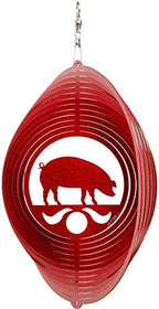 SWEN Products Pig Swirly Metal Wind Spinner - Image 2