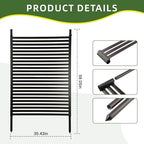 Metal Garden Trellis for Climbing Plants, 59 Inch Tall Fence Plant Support for Flower and Vegetable (35.5" W x 59" H) - Image 2