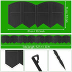 30Pcs 30Ft Black Landscape Edging Border Decorative Garden with Stakes Kits - Image 5