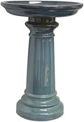 GP0110ES Harbor Gardens Bird Bath, 24 Inch, Light Blue by HarborGardens