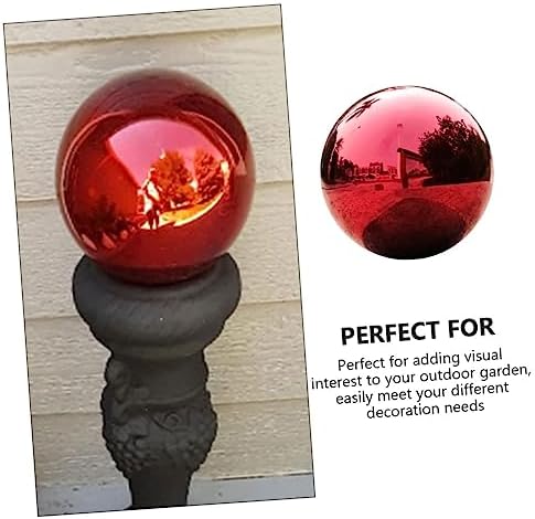 Colored Reflective Gazing Ball Polished Garden Decor Decorative Mirror Globe for Outdoor Spaces Vibrant Reflective Sphere for Lawn and Decoration - Image 2