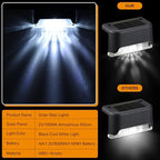 Geelin 32 Pcs Solar Deck Step Lights Outdoor, White Shell Warm White Light - Image 4