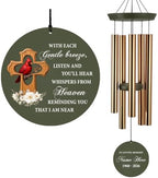 Personalized Wind Chimes Cardinal Memorial Gifts Keepsake by ExtrabilyOfficial