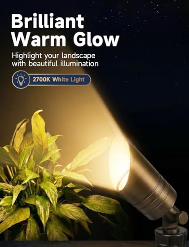 MALORY Solid Brass Landscape Spotlight 4-Pack with 5W MR16 Bulb(S05) - Image 2
