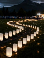 10PK Christmas Pathway Lights, 16FT LED Luminary Bag Lights - Image 6