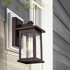 MICSIU 12 Inch Industrial Outdoor Wall Sconce, Oil Rubbed Bronze - Image 4