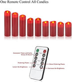 Vinkor Flameless Candles (Burgundy Set of 9) - Image 6