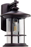MICSIU 12.5" Height Large Farmhouse Bronze Outdoor Wall Light, Max 100W by MICSIU