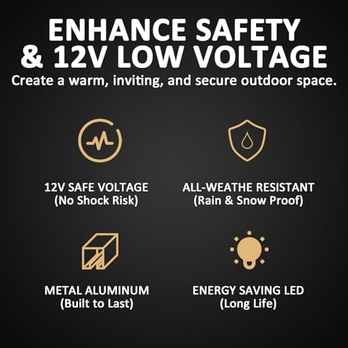 Low Voltage Spotlights 2PK Landscape Lighting LED 2700K Warm White 4W 66 Lumens Outdoor Lights Aluminum Housing Telescopic Post with Connector for Garden Yard Black Finish - Image 4