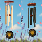 Personalized Tree of Life Memorial Wind Chime – “Listen to The Wind and Think of Me” Custom Engraved Name & Years – Sympathy Gift for Loss of Loved One – Memorial Windchime – Connection Tribute Décor - Image 5