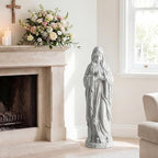 GIANTEX Virgin Mary Praying Statue 29.5", Blessed Mother Outdoor Statue - Image 3